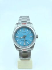Rolex Oyster Perpetual ICE BLUE Steel Swiss Automatic Ladies Watch - Image 3