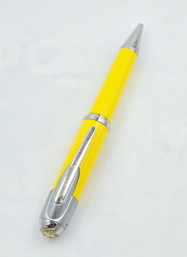 mont-blanc-ferrari-pen-wcin (3) Mont Blanc Great Characters Enzo Ferrari Yellow Special Edition Ball Point Pen