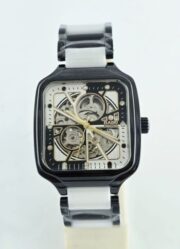 Rado True Square Open Heart Black & White Ceramic Swiss Automatic Watch - Image 3