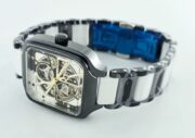 Rado True Square Open Heart Black & White Ceramic Swiss Automatic Watch - Image 6