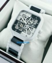 Rado True Square Open Heart Black & White Replica Watch