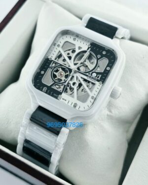 Rado True Square Open Heart Black & White Replica Watch