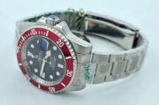 Rolex Submariner Black Dial Red Ceramic Bezel Swiss Automatic Watch - Image 5