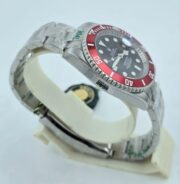 Rolex Submariner Black Dial Red Ceramic Bezel Swiss Automatic Watch - Image 4