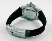 Rolex Submariner Black Dial Green Ceramic Bezel Rubber Strap Swiss Automatic Watch - Image 7