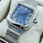 Cartier Santos 100 Steel Blue First Copy Watch
