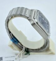 Cartier Santos 100 Steel Blue Swiss Automatic Watch - Image 5