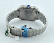 Cartier Santos 100 Steel Blue Swiss Automatic Watch - Image 7