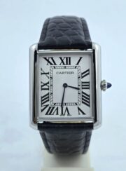 Cartier Tank Solo Steel Leather Strap Watch - Image 3