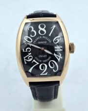 Franck Muller Crazy Hours Black Leather Strap Swiss Automatic Watch - Image 3