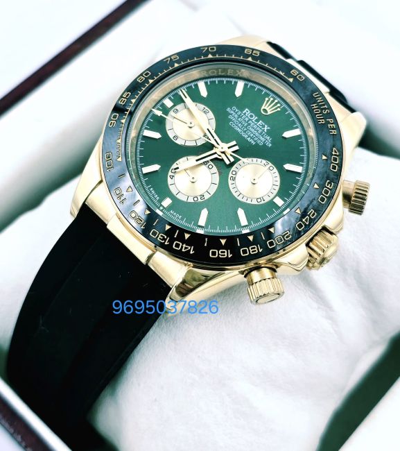 rolex-cosmograph-daytona-green-dial-first-copy-watch (1) Rolex Cosmograph Daytona Green Dial First Copy Watch