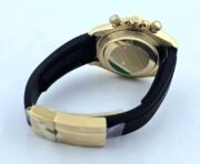 Rolex Cosmograph Daytona Green Dial Gold Black Rubber Strap Swiss Automatic Watch - Image 7