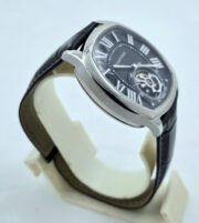Cartier Drive De Tourbillon Steel Black Letaher Strap Automatic Watch - Image 5