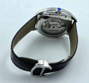 Cartier Drive De Tourbillon White Steel Letaher Strap Automatic Watch - Image 7