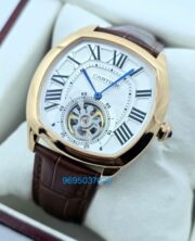 Cartier Drive De Tourbillon White Rose Gold Watch