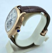Cartier Drive De Tourbillon White Rose Gold Letaher Strap Automatic Watch - Image 4
