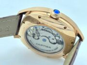 Cartier Drive De Tourbillon White Rose Gold Letaher Strap Automatic Watch - Image 8