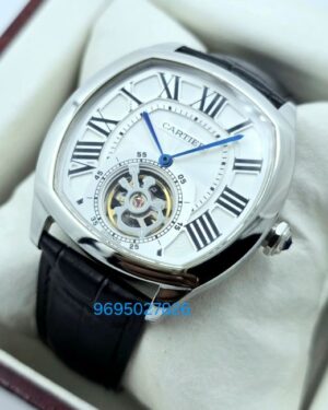 Cartier Drive De Tourbillon White Steel Letahe