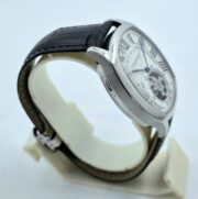 Cartier Drive De Tourbillon White Steel Letaher Strap Automatic Watch - Image 5