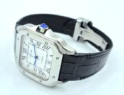 Cartier Santos 100 Leather Strap Swiss Automatic Watch - Image 6
