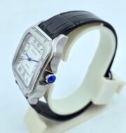 Cartier Santos 100 Leather Strap Swiss Automatic Watch - Image 4