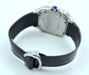 Cartier Santos 100 Leather Strap Swiss Automatic Watch - Image 7