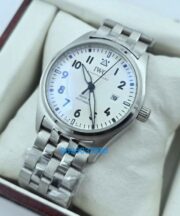 I W C Pilot Mark XX White Steel Swiss Automatic Watch