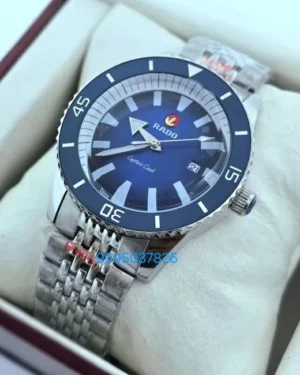 Rado Captain Cook Blue Steel Swiss Automatic Watch