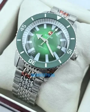 Rado Captain Cook Green Steel Swiss Automatic Watch