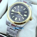 Rolex Oyster Perpetual Gold Bezel Swiss Automatic Watch