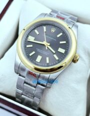 Rolex Oyster Perpetual Gold Bezel Swiss Automatic Watch