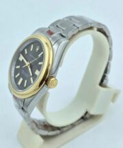 Rolex Oyster Perpetual Gold Bezel Swiss Automatic Watch - Image 4
